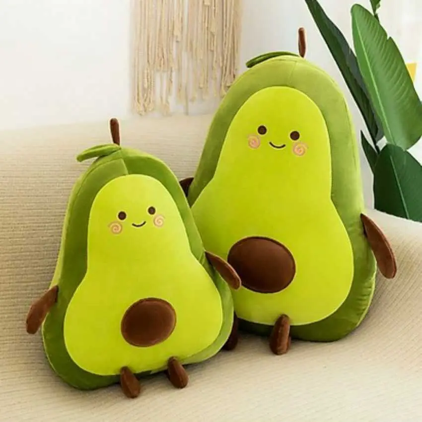 Đồ Chơi Gấu bông trái bơ tròn,bơ trứng cute chất vải nhung co dãn kích thước 40 cm và 25 cm Toy
