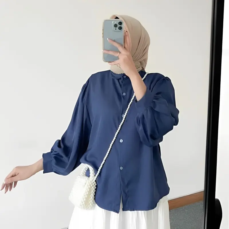 Atasan Kemeja Elze Shakilla Viral Kekinian Terlaris Termurah Blus Muslim Wanita Baju Shakila