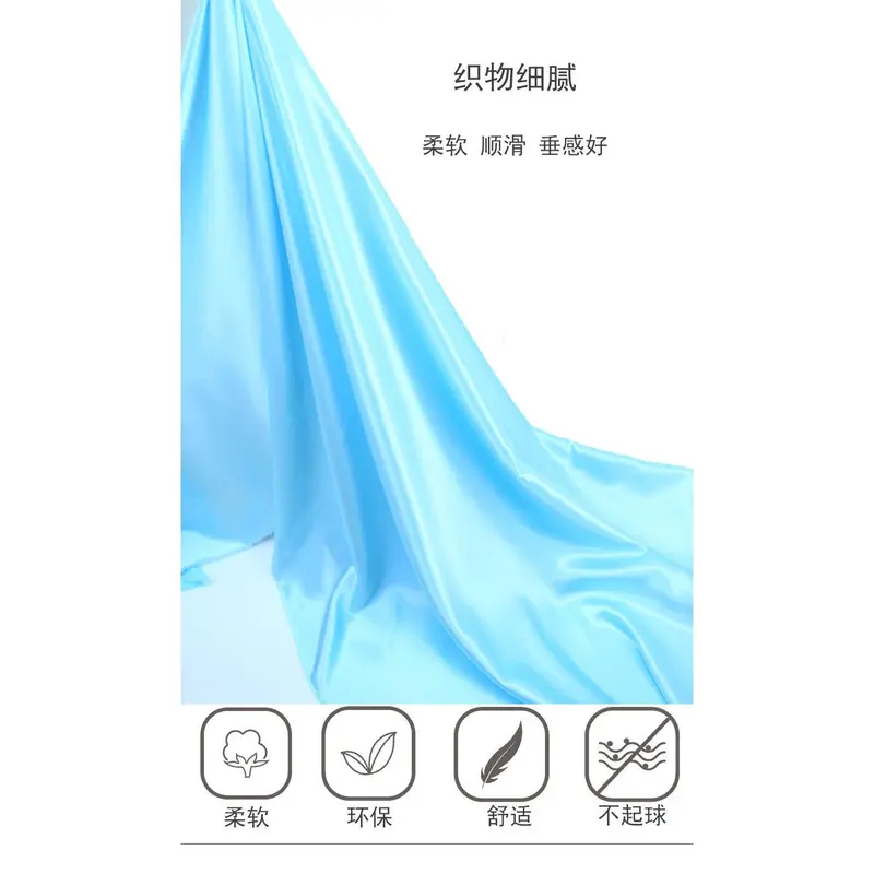 Vải Satin Lụa Nhân Tạo, Màu Trơn Quần Áo Hán Phục Trung Quốc, Váy Sườn Xám, Vải Quần Áo Lót Lụa Satin Women Bàn Tay 6