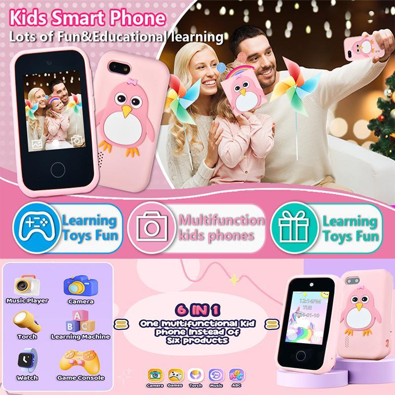Multi-functional Smartphone, 1 Count English Word Education Reader with Music Player, Camera Video Recording, Games, Alarm Clock, for Boys and Girls 6