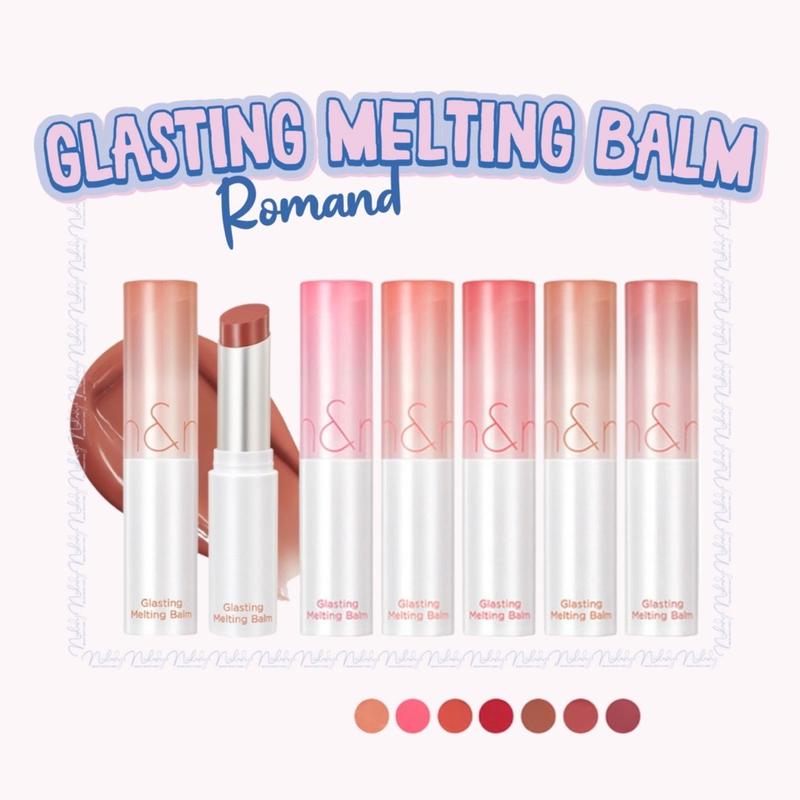    Romand   Dạng Son Dưỡng Thỏi Có Màu Thuần Chay Dưỡng Ẩm Mềm Môi Romand Glasting Melting Balm 3.5g Cosmetic Trang Điểm Mỹ Phẩm Son Môi 