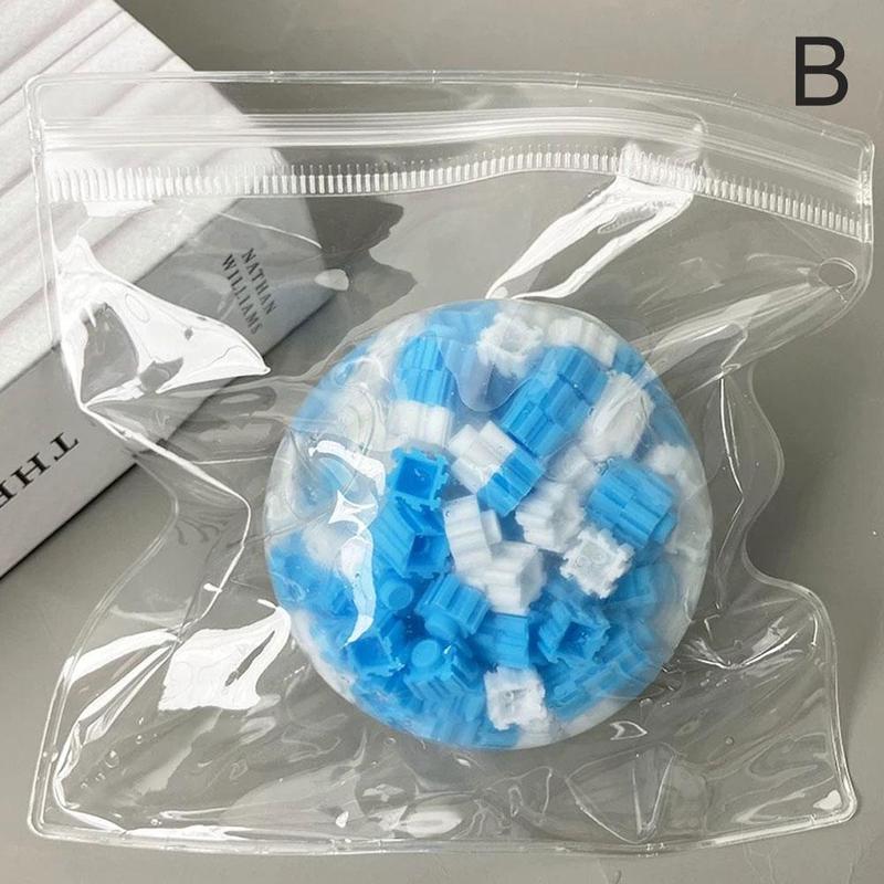 Product Introduction of 6cm Building Blocks Hand Ball Slime Pinch Hand Shapeable Control Toy Music Voice Pinch Relief O8P4 18