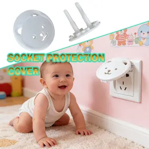 Alfamidi LINK 10PCS/Bag Penutup Stop Kontak Penutup Steker Stop Kontak EU, Pelindung Keamanan Bayi, Pelindung Steker Anti Sengatan Listrik