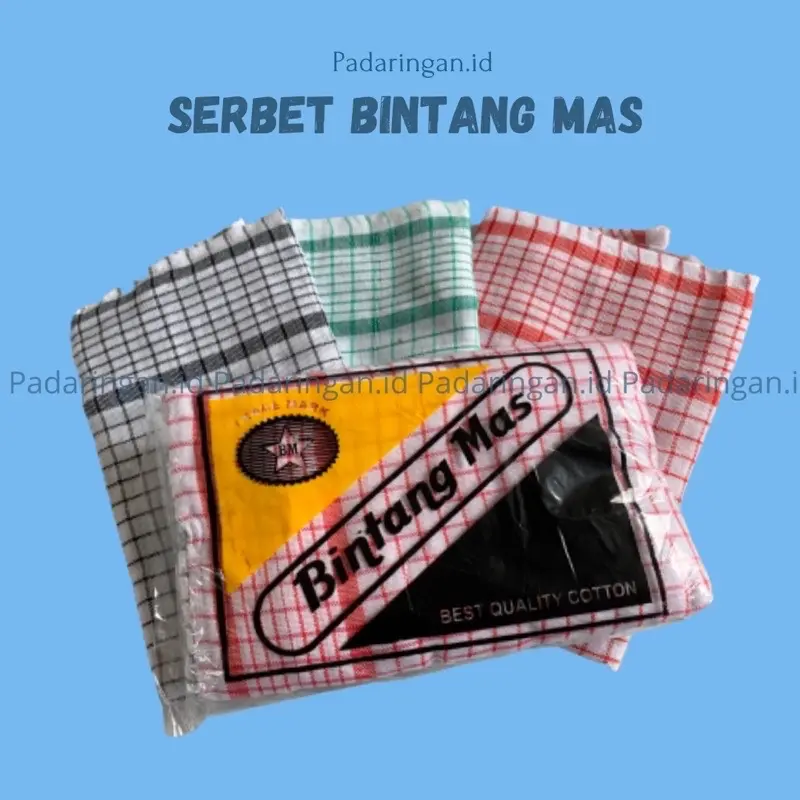 12pcs Serbet kotak putih bintang mas / serbet makan / serbet dapur / serbet piring Tahan Lama Menyerap Air polytex serbaguna 1 lusin random tidak mudah terurai casual kain lap 0
