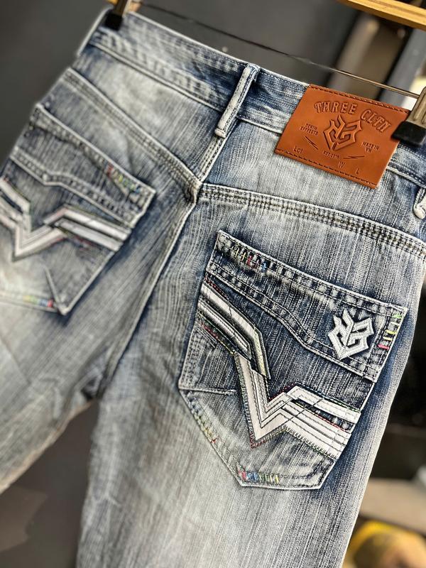 [2 Mẫu Quần Short Denim Không Co Giãn JD764] Màu Xanh Was Dơ Thêu Chữ T Túi Rách Kiểu & Màu Xanh Đậm Was Vải Gân & Màu Xanh Bạc Túi Đắp Da QS2060-QS2061 5