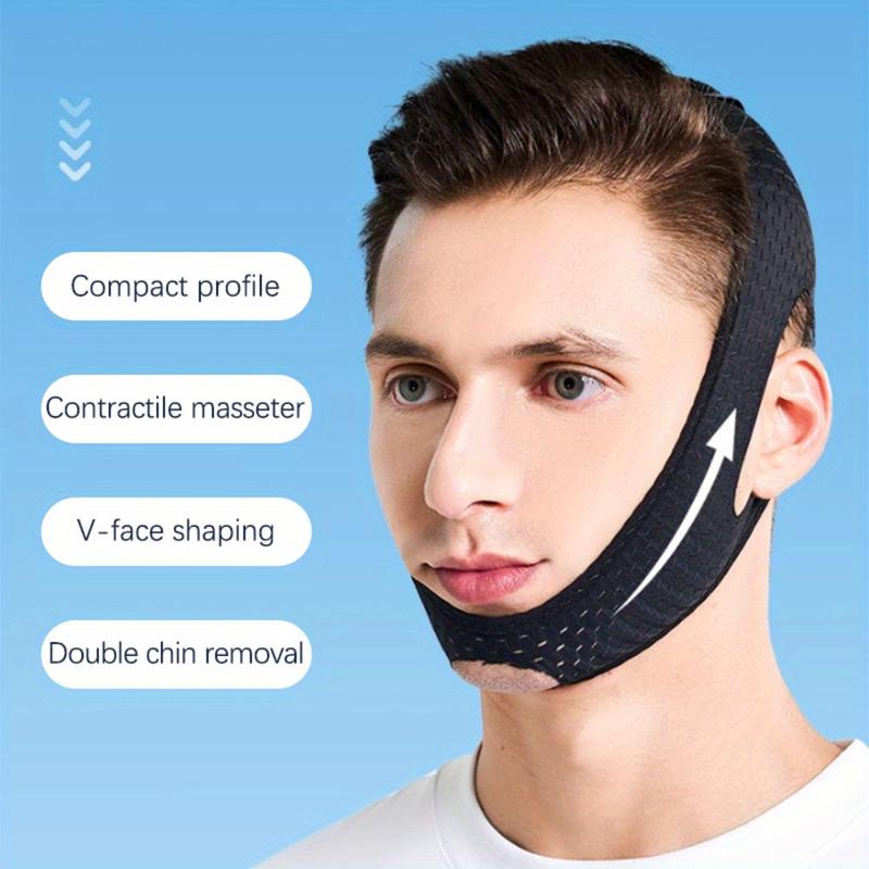 Product Introduction of Mặt Nạ Định Hình V-line, Dành Cho Nam Giới, Băng Quấn Bó Sát Được Cập Nhật, Làm Săn Chắc Và Săn Chắc Đường Viền Hàm, Giảm Cằm Đôi Và Da Chảy Xệ Massage 1