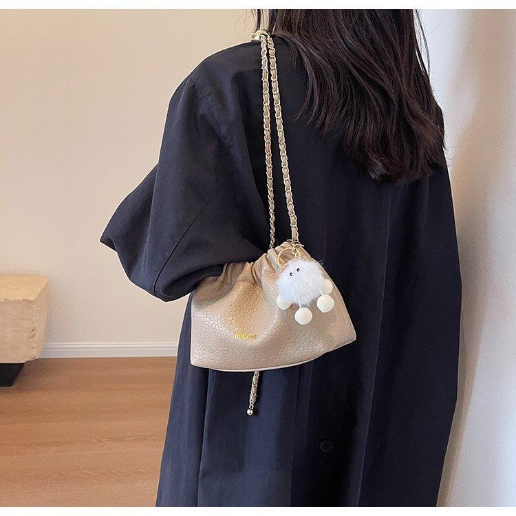 3083 TAS SERUT WANITA TAS KECIL MINI BAG KOREAN STYLE SLINGBAG BUCKET BAG FREE CHARM BAG LUCU HOCO 7