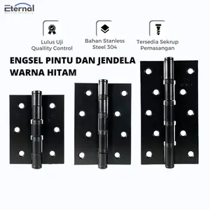 Engsel Pintu Rumah Hitam Doff 3, 4, dan 5 Inci - Tahan Lama, Berkualitas, dan Hemat