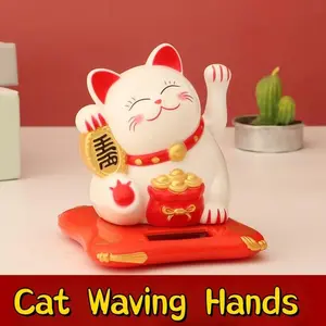 Kucing Hoki Kucing Rejeki Hiasan Mobil / Solar Patung Kucing Hoki / Kucing Hoki Pajangan Mobil Car Celengan Jam Panci Casing Topi Selempang Tisu