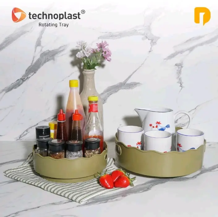 Rak Putar Technoplast Rotating Tray Isi 2 Pcs
