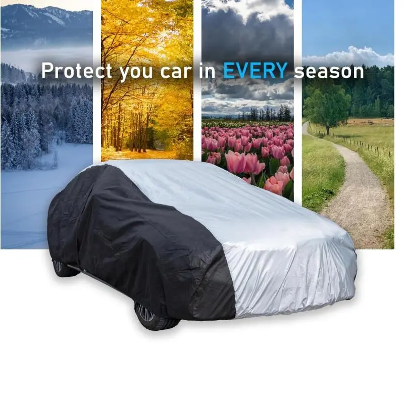 Car Cover, 1 Count Car Body Cover, Car Protective Cover, Car Exterior Accessories for Car Parking, Universal Car Cover for Outdoor Use 3