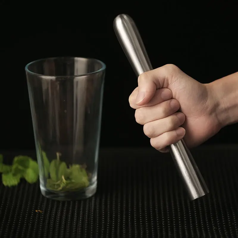 Stainless 304 Foodgrade Penumbuk Es Batu Tumbukan Buah Bar Muddler 1