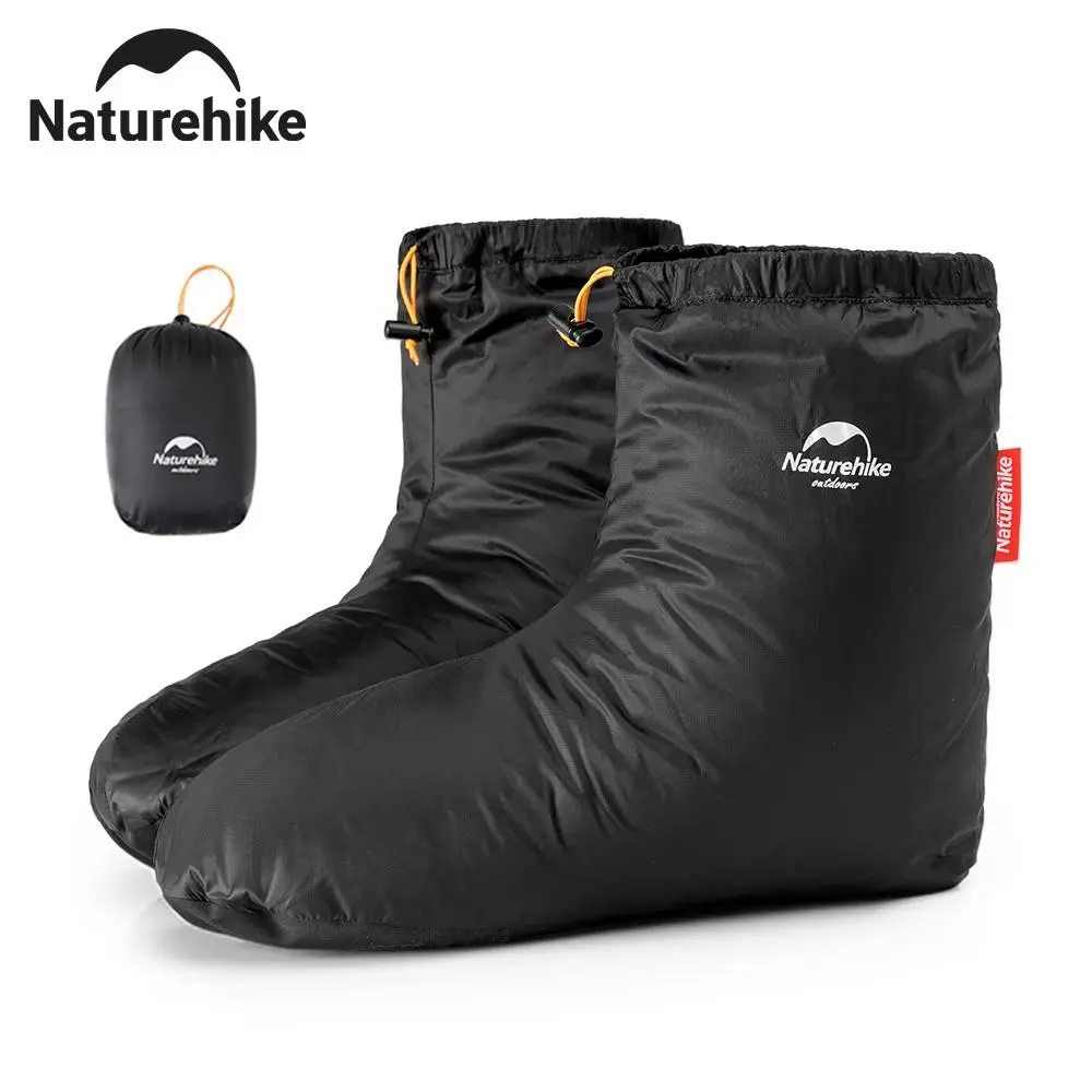 Water-resistant Windproof Outdoor Thermal Feet Cover, Lightweight Winter Warm Duck Down Boots, Unisex Snowshoeing Foot Cover