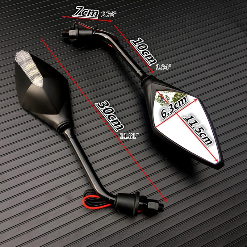 Product Introduction of 1 Pair Adjustable Rearview Mirrors Set Revesing Mirror Handle Bar End Motorcycle 0