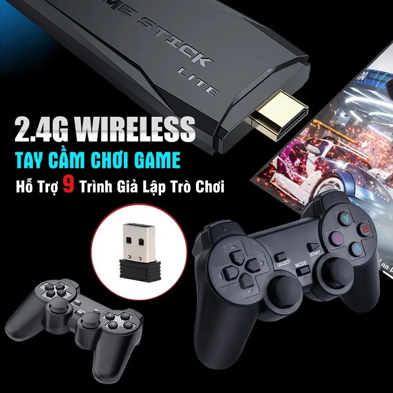 Bảng điều khiển trò chơi TV, Bộ điều khiển trò chơi TV tại nhà HDMI tay cầm đôi M8, 10.000 trình mô phỏng trò chơi 5