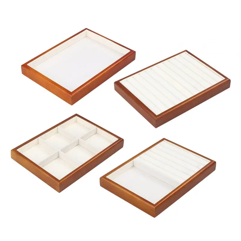 Hộp đựng đồ trang sức, chất liệu gỗ, cho đồng Đồng Hồ và trưng bày đồ trang sức, thích hợp làm quà tặng cho phụ nữ, có giá đỡ Nhẫn, đinh tán và bông tai, khay Sắp Xếp bông tai cửa hàng 0