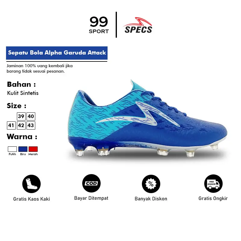 Sepatu Bola Specs Accelerator Lightspeed Alpha Garuda Attack Pro Fg Alat 3