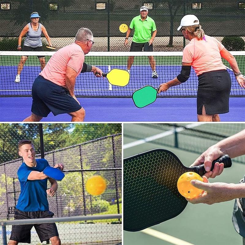 Product Introduction of Durable Blue Pickleball Trainer 40 Holes High Elasticity Solo Pickleball Trainer Sports Training Octagon Rebound Ball Indoor Outdoor 12