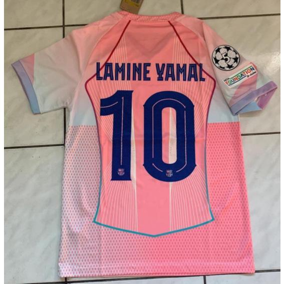 เสื้อฟุตบอลแชมเปี้ยนส์ลีก, สีชมพู, ธีม Lamine Yamal No.10, เสื้อฟุตบอล, สำหรับแฟน ๆ และการแข่งขัน