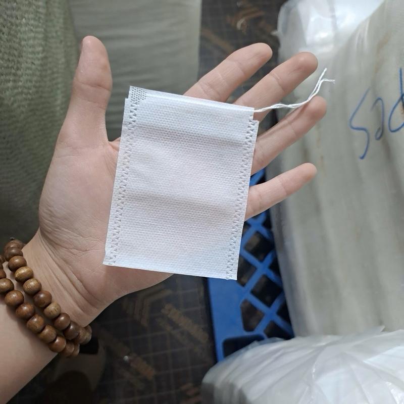 Combo 100 túi lọc trà, cafe, thảo dược vải không dệt có dây rút - công nghệ mới - new - trumtuiloc 1