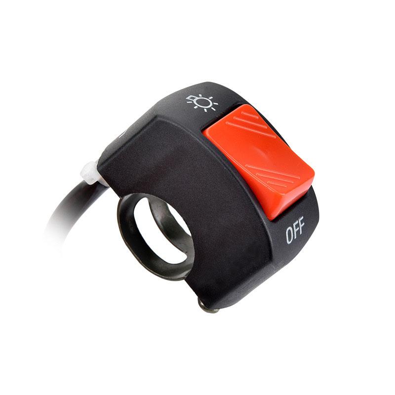 Product Introduction of 22mm 5 Colors Universal Motorcycle on-Off Switch Handlebar Button Bullet Connector Motorcycle Moto Trail Headlight Light Switch 27