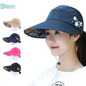 BITZEN Topi Wanita Style Knit Visor Sports Baseball Topi Pantai Olahraga Outdoor