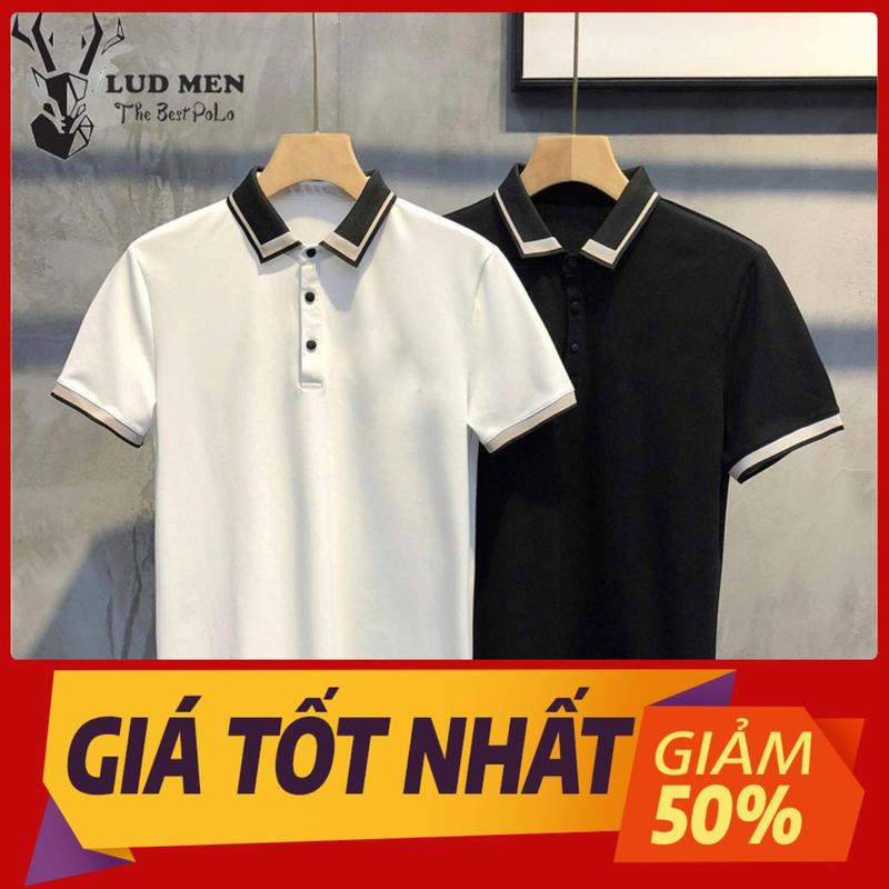 Áo polo nam MATANO có cổ trụ bẻ dệt sọc và họa tiết đẹp nổi bật, thể hiện cá tính, vải cá sấu cotton phom suông Menswear Ngắn Tay