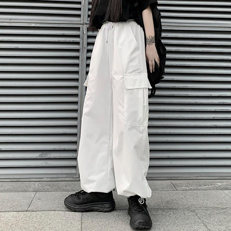 Quần Dài Yếm Trắng, Thương Hiệu Hợp Xu Hướng Đường Phố Thời Trang Hip-Hop, Phong Cách Cổ Điển Dễ Phối Đồ Dành Cho Nam Và Nữ 0