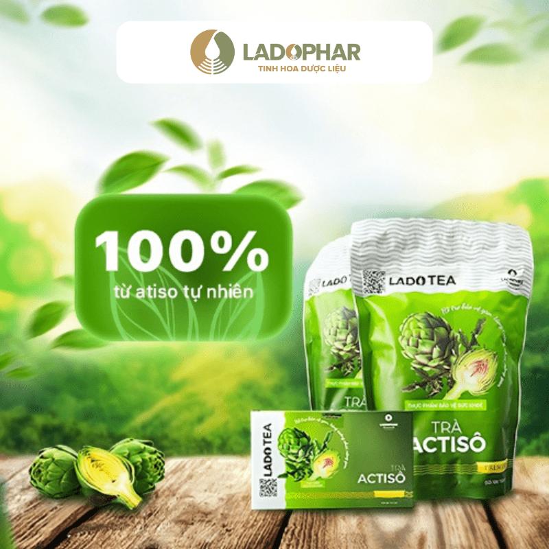 1 gói Trà Atiso túi lọc LADOPHAR tăng cường chức năng gan Lado Tea túi  trà thảo mộc 5