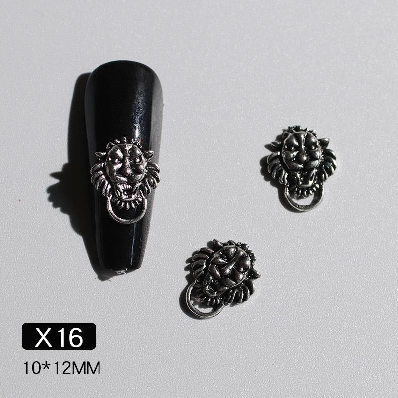 Charm cổ điển kim loại gắn móng nail trang trí họa tiết độc đáo 6