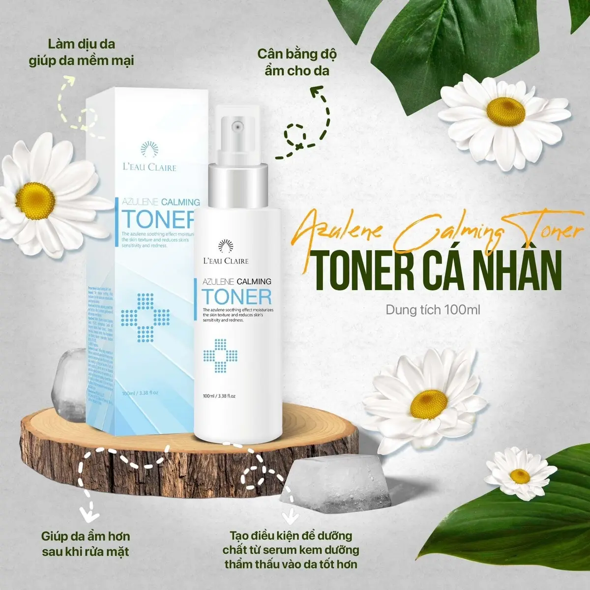 Toner cá nhân Leau Claire Korea