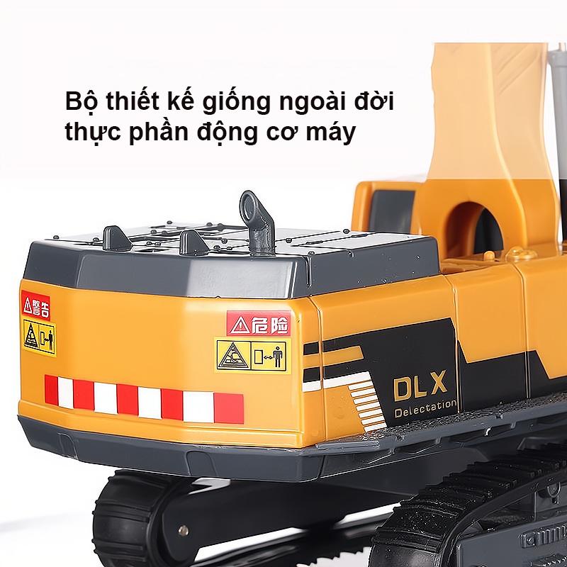 Mô hình xe xúc bánh xích cao su bằng nhựa ABS cứng cáp 360 độ kích thước lớn tỷ lệ 1:55 - Toy Đồ Chơi 4