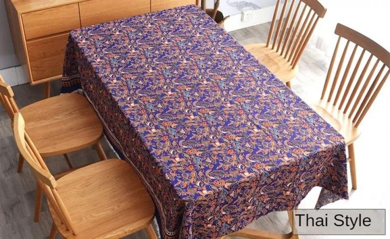 Product Introduction of Printed Bohemian Ethnic Fabric Cotton Linen By Meters for Dress Skirt Tablecloth Diy Sewing Vintage Cloth Breathable Soft Flower 29