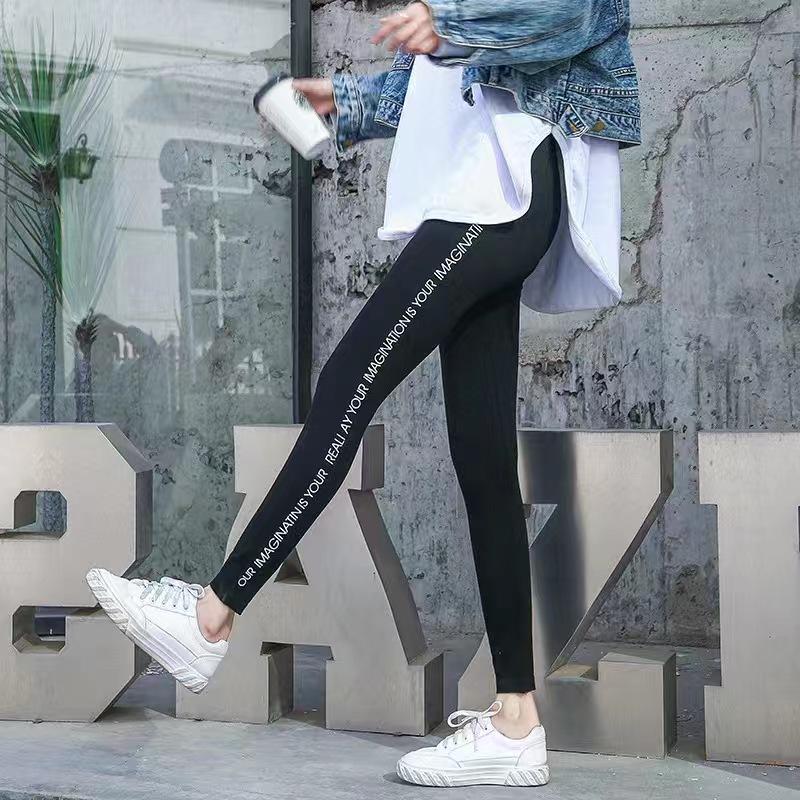 Legging Wanita Populer Baru 2023 Legging Berkualitas Tinggi Celana Pinggang Tinggi Elastis Tinggi Celana Legging Kecil Celana Elastis Pakaian Luar Wanita Ramping Ukuran Besar Longgar 2