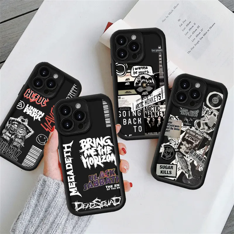 Casing Untuk hp Infinix Hot 50 Pro Plus Hot 50i Smart 9 Note 40 Pro GT 20 Pro Smart 8 Pro Hot 40 Pro Smart 8 5 6 7 Note 30 Hot 40i 30i 20S Note 12 Hot 12 11 9 10 Play SPARK 20C GO 2024 Cool Music Band illustration Soft Case 0
