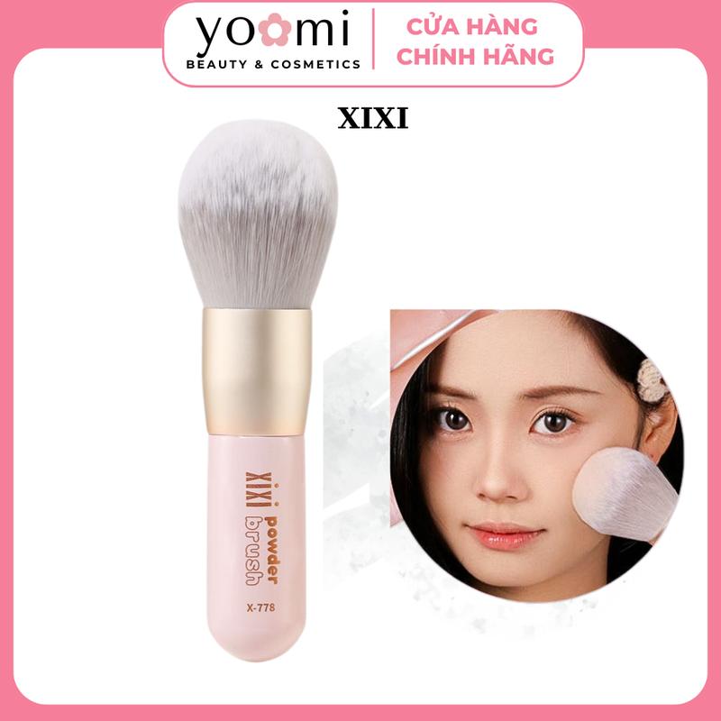 XIXI Cọ Phủ Phấn Má Hồng Sợi Lông Mềm Mịn Nén Chặt, Tay Cầm Chắc Chắn  Cọ Má Hồng Dụng Cụ Trang Điểm Dễ Sử Dụng Cosmetic Mỹ Phẩm Women Nữ Mascara