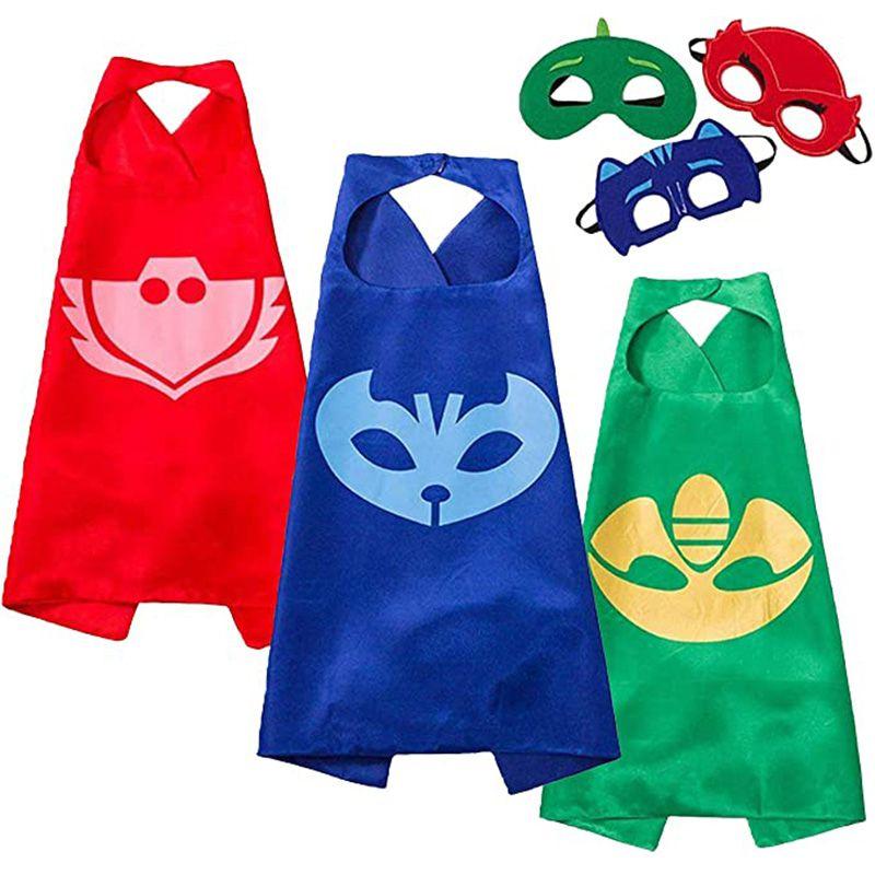 PJ NobleKids Mask Costume Catboy Owlette Gekko Cape Mask Dress Halloween Fancy 4
