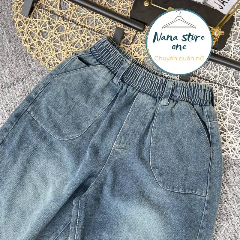 Quần Bò Jean Dáng Baggy thụng chất bò mềm dày dặn mát tay có bigsize cho người 75kg 8