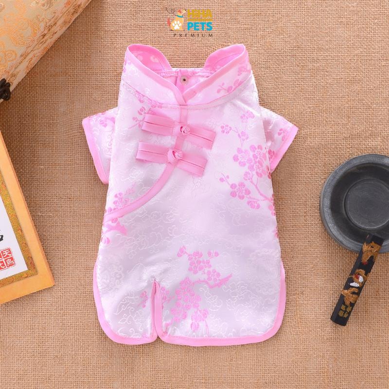 Product Introduction of Áo Dài Cho Chó Mèo 2025 Quần Áo Váy Tết Cho Chó Mèo Quần Áo Cho Thú Cưng Thiết Kế Thời Trang Cao Cấp Hiha Pets. 27