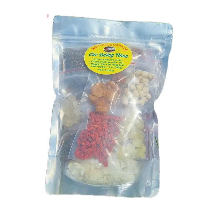(1 Sét 500gr) Chè dưỡng nhan 14 vị, nấu được 20-25 chén tea nước trà-cô út chè dưỡng nhan, tặng 1 túi tuyết Yến, 1 túi đông trùng Chua Sen 2