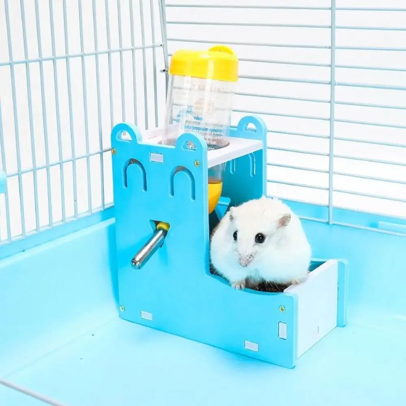 Product Introduction of 2 in 1 Durable Hamster Drinker Small Pet Bottle Holder Hamster Rabbit Food Feeder Cute Mini Water Feeding Pet Supplies 8