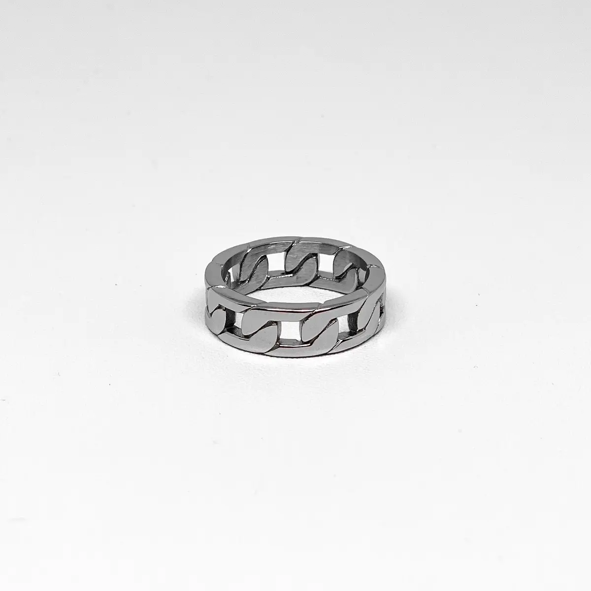 Neverade - Square Cuban Ring - Cincin Stainless Steel