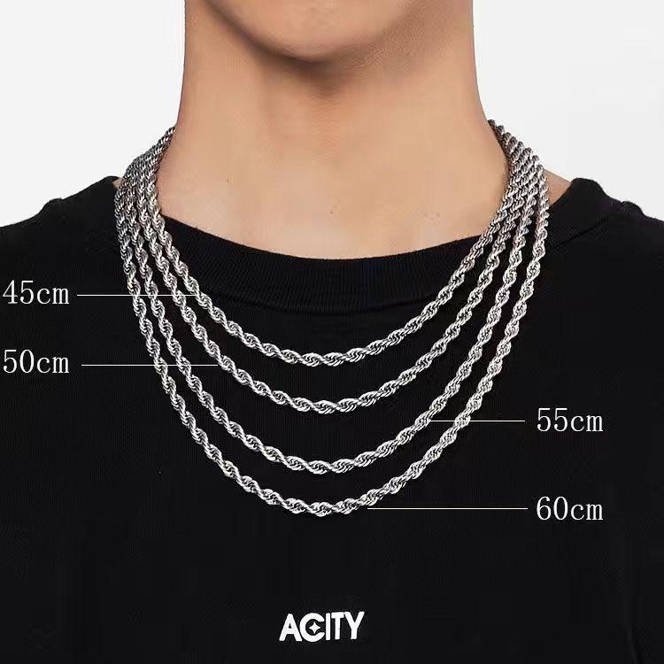 Product Introduction of Vòng Cổ Dây Chuyền Hoa Gai Dầu, Phong Cách Hip Hop, Dành Cho Nam Và Nữ, Làm Bằng Thép Titan Vòng Cổ Mặt Dây Chuyền Không Phai Màu, Dây Chuyền Xu Hướng Thời Trang Punk 7