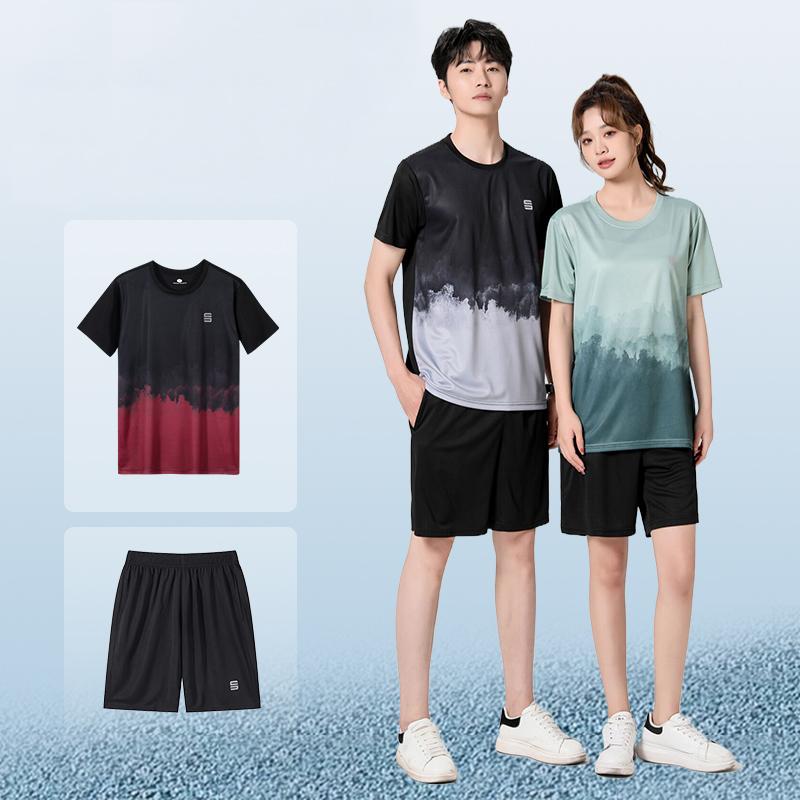ACIZS SPORT Bộ đồ thể thao nam mùa hè quần short + áo sơ mi bóng đá/bộ đồ chạy bộ nam nữ đều mặc được
