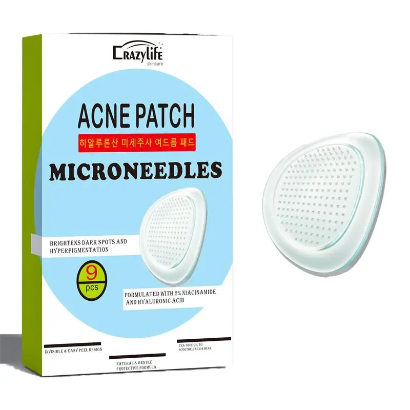 Acne Patch, 9 Counts/set Micro Needle Acne Patch, Invisible Acne Cover Patch, Zit Patch, Pimple Patch, Face Acne Patches, Skin Care Product, Dark Spot Remover 5