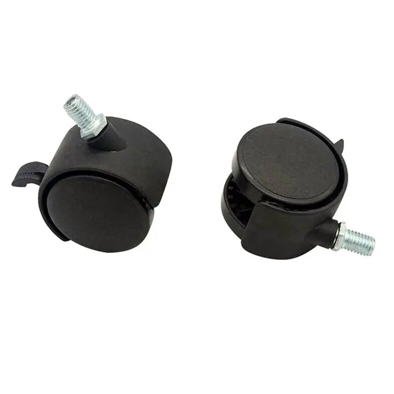 Bánh xe con lăn có thể xoay được, vật liệu nhựa, cho ghế máy tính và đồ nội thất, bánh xe thay thế 1