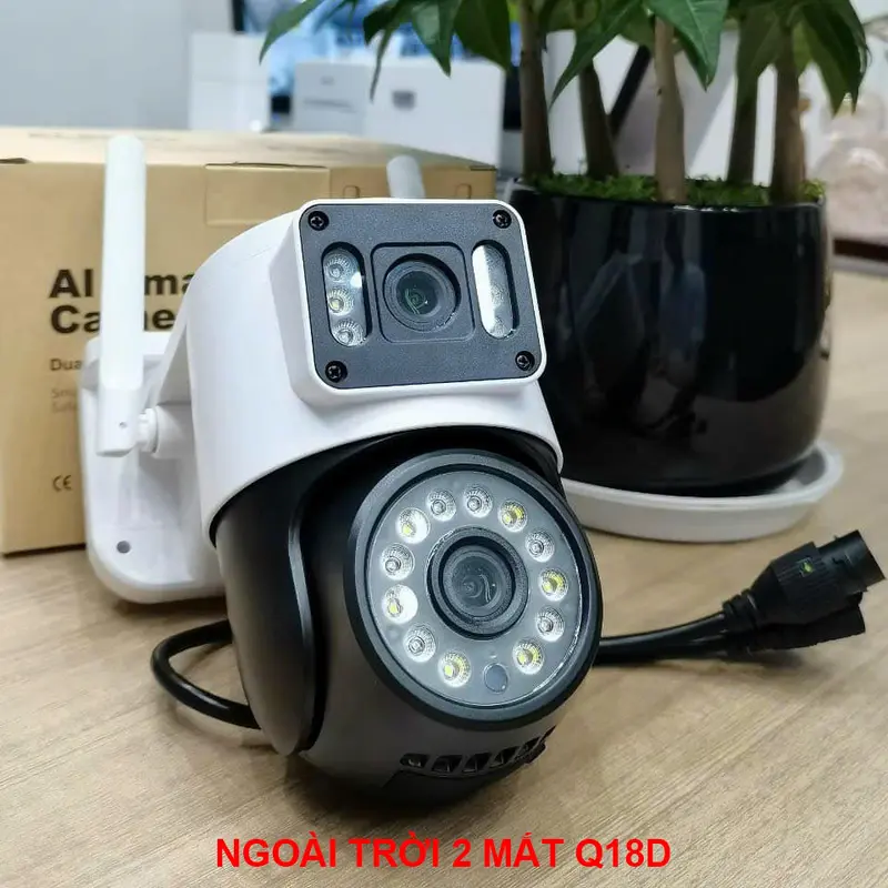 Camera YooSee Ngoài Trời 2 Mắt Q836D Xem 2 Góc Cùng Lúc, Góc Rộng Nét, Chuẩn 5Mpx 5