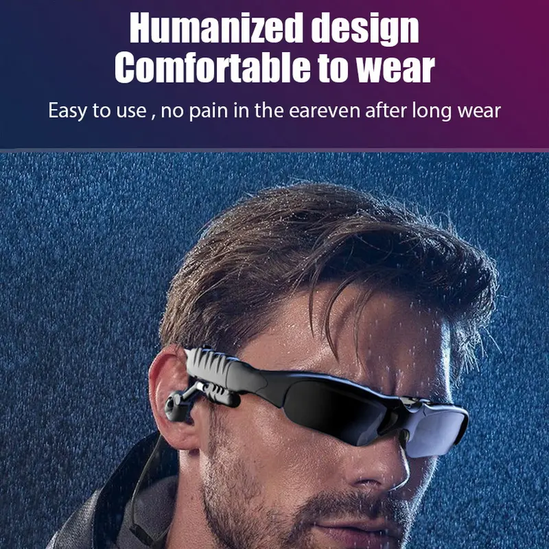 【COD】 MOCHO Smart Glasses Wireless Bluetooth 5.0 Sunglasses Outdoor Kacamata bluetooth Calling Calling Music Anti-Blue Eyeglasses MP3 Sunglasses With Bluetooth (Kacamata MP3 + Bluetooth) -Kacamata Handsfree Headset Full Music 2