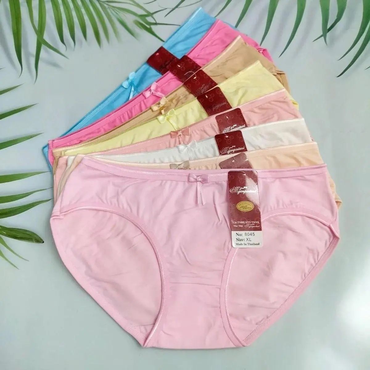 Combo 10 Quần Lót Nữ Lưng Ngắn Cotton Thái BᶖgSize (Size 50-80 Kg) Chất Vải Êm Mịn Thoáng Mát Mặc Siêu Êm (8045)-Ngọc Chinh Shops