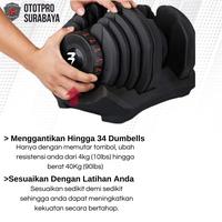 Gambar BODYMASTER Adjustable Dumbell 40KG / 90Lbs |Dumbel set not Bowflex|Gym dari Ototpro Surabaya Kota Surabaya 4 Tokopedia